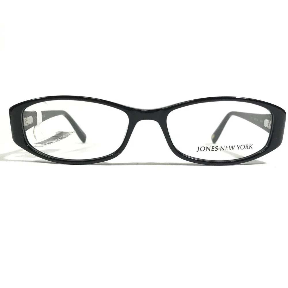 Jones New York Eyeglasses Frames J747 BLACK Rectangular Full Rim 53-18-135